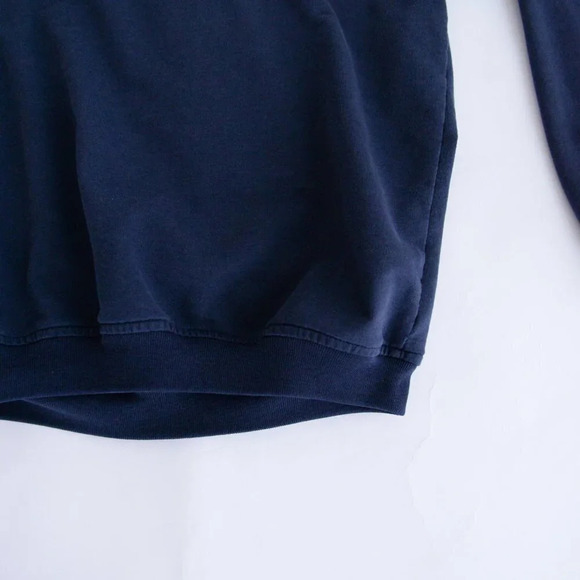 Vintage Euro Joy Navy & Red Nautical Button Collar with Draw String Sweater - Picture 11 of 11